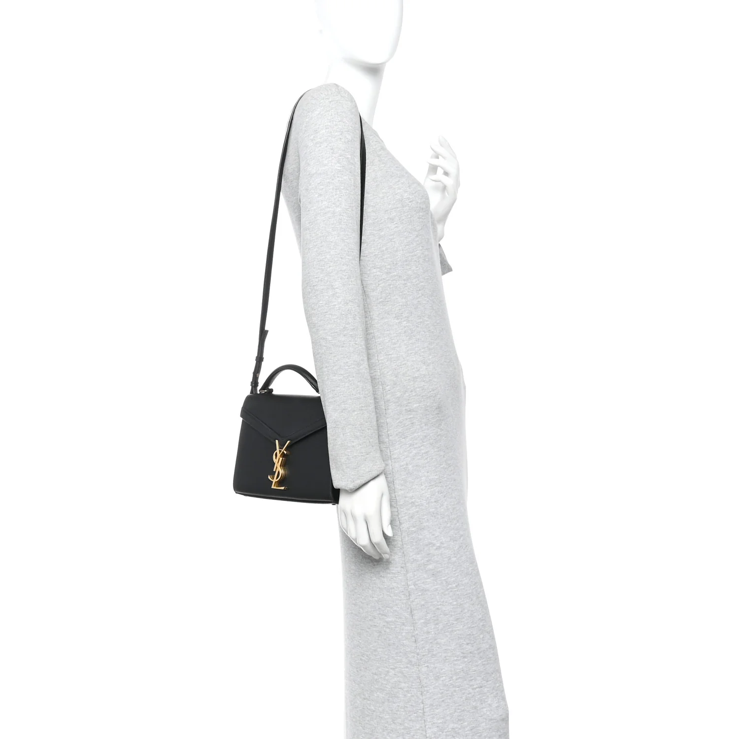 Grain De Poudre Mini Classic Monogram Cassandra Top Handle Black - Image 2