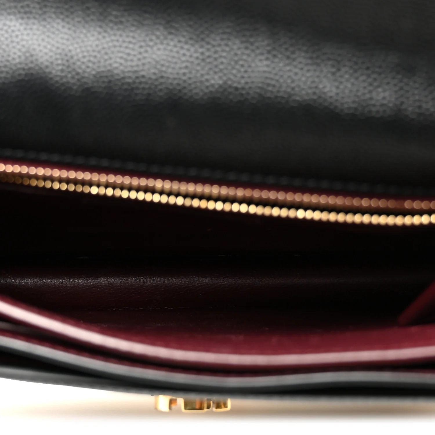 Grain De Poudre Monogram Cassandra Clasp Bag Black - Image 5
