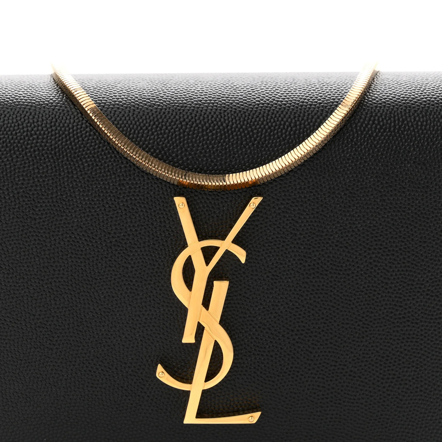 Grain De Poudre Monogram Small Kate Slide Chain Crossbody Box Bag Black - Image 8
