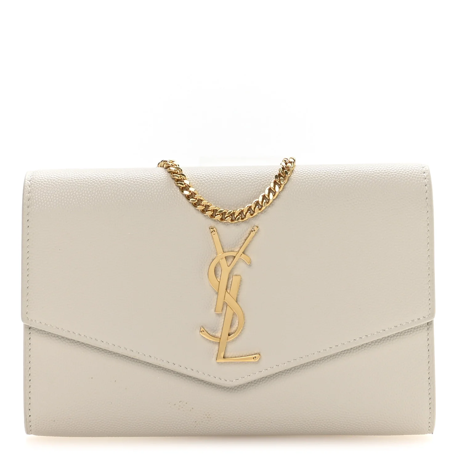 Grain De Poudre Monogram Uptown Chain Wallet Crema Soft