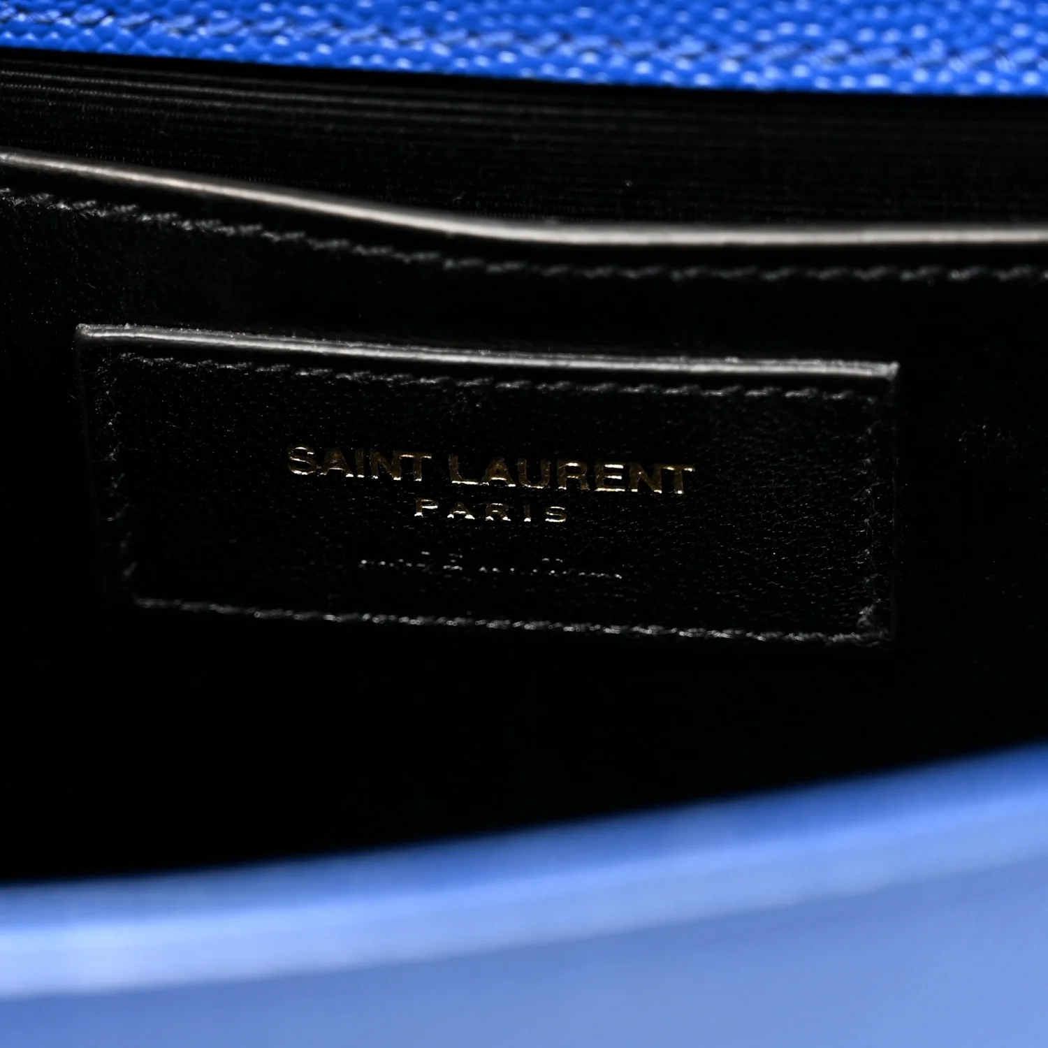 Grain De Poudre Small Classic Monogram Kate Satchel Royal Blue - Image 6