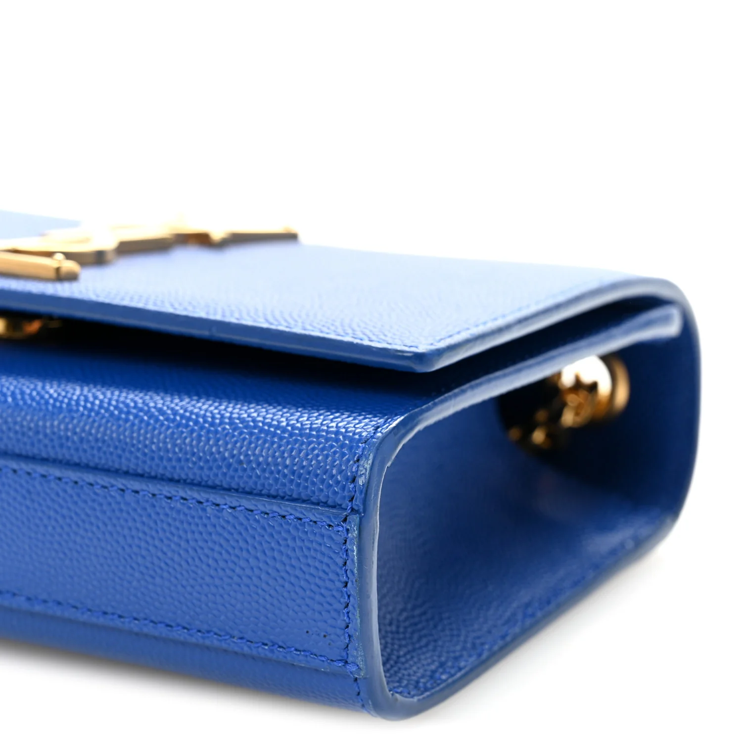 Grain De Poudre Small Classic Monogram Kate Satchel Royal Blue - Image 9