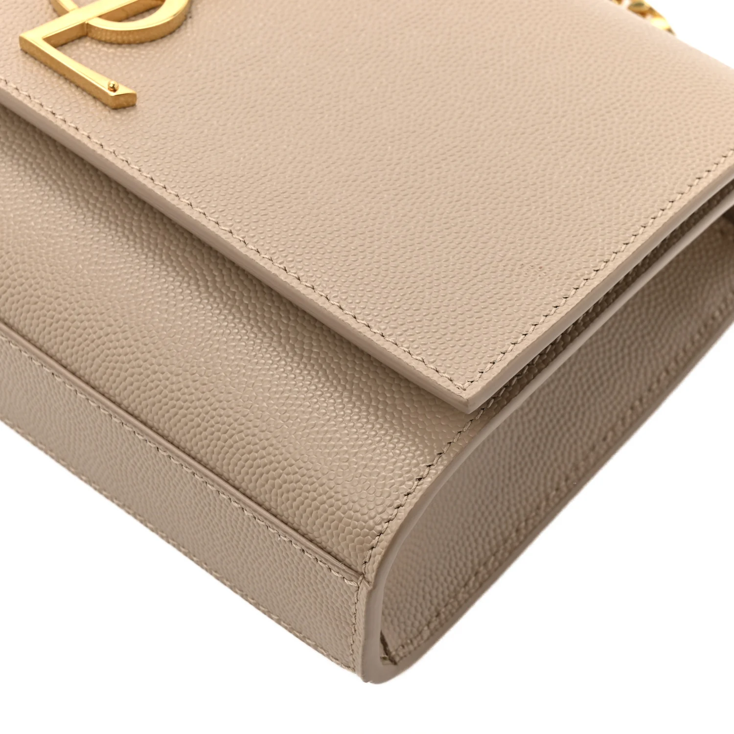 Grain De Poudre Small Monogram Kate Satchel Dark Beige - Image 12