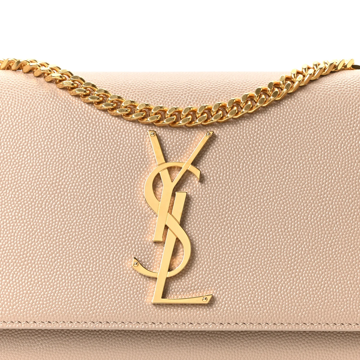 Grain De Poudre Small Monogram Kate Satchel Dark Beige - Image 8