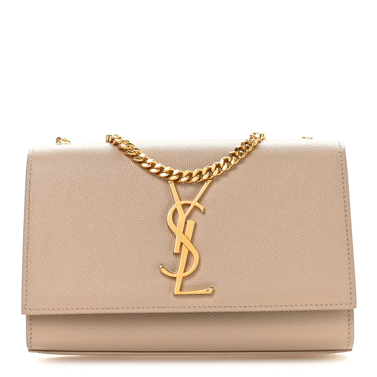 Grain De Poudre Small Monogram Kate Satchel Nude Powder