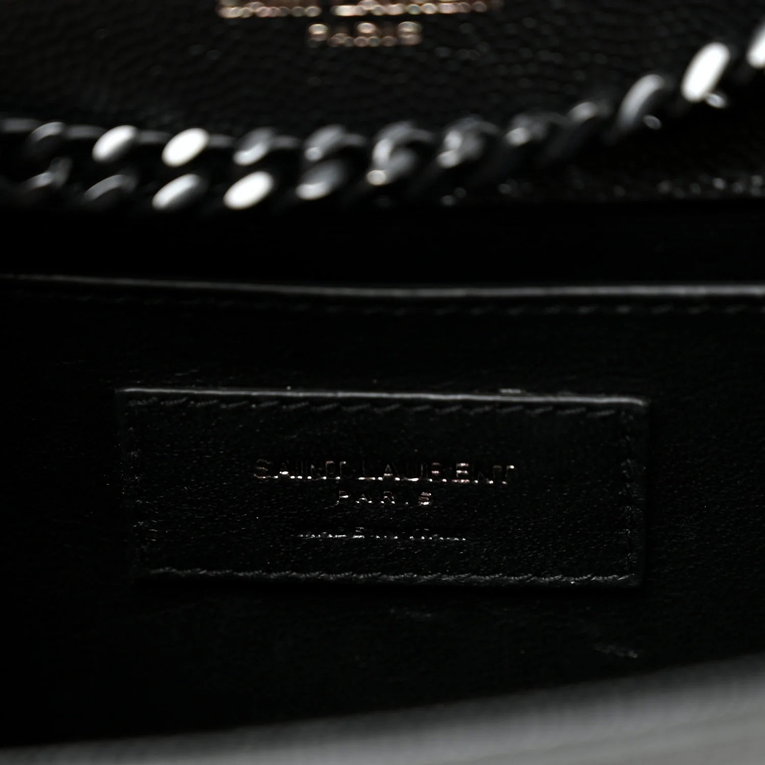 Grain De Poudre Small Monogram Monochrome Kate Satchel Black - Image 6