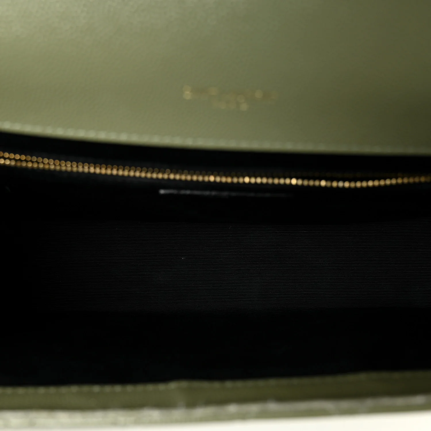 Grain De Poudre Textured Mixed Matelasse Large Triquilt Monogram Satchel Light Sage - Image 5