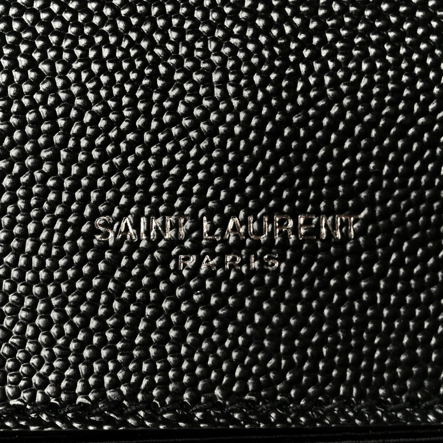 Grain De Poudre Textured Mixed Matelasse Triquilt Medium Monogram Monochrome Satchel Black - Image 6