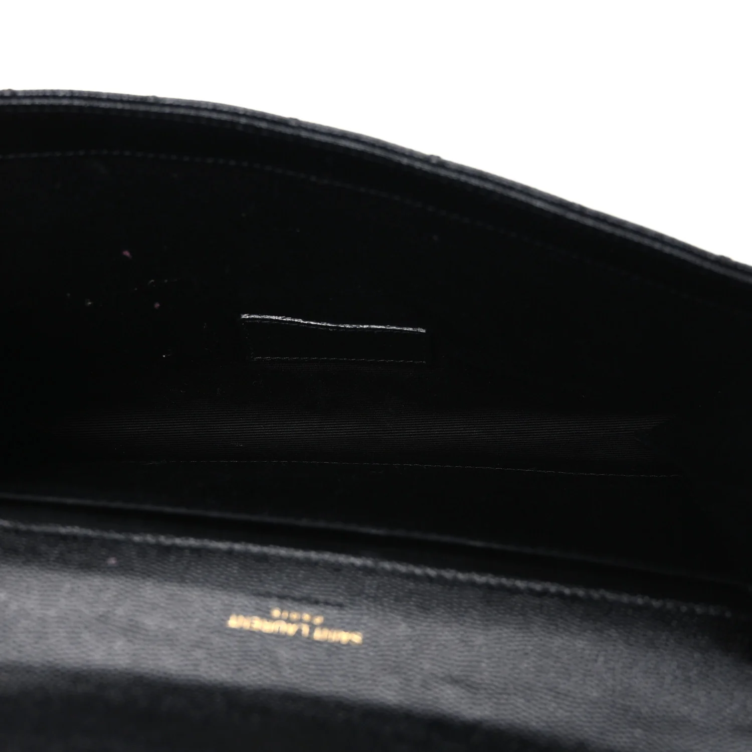 Grain De Poudre Textured Mixed Matelasse Triquilt Monogram Clutch Black - Image 5