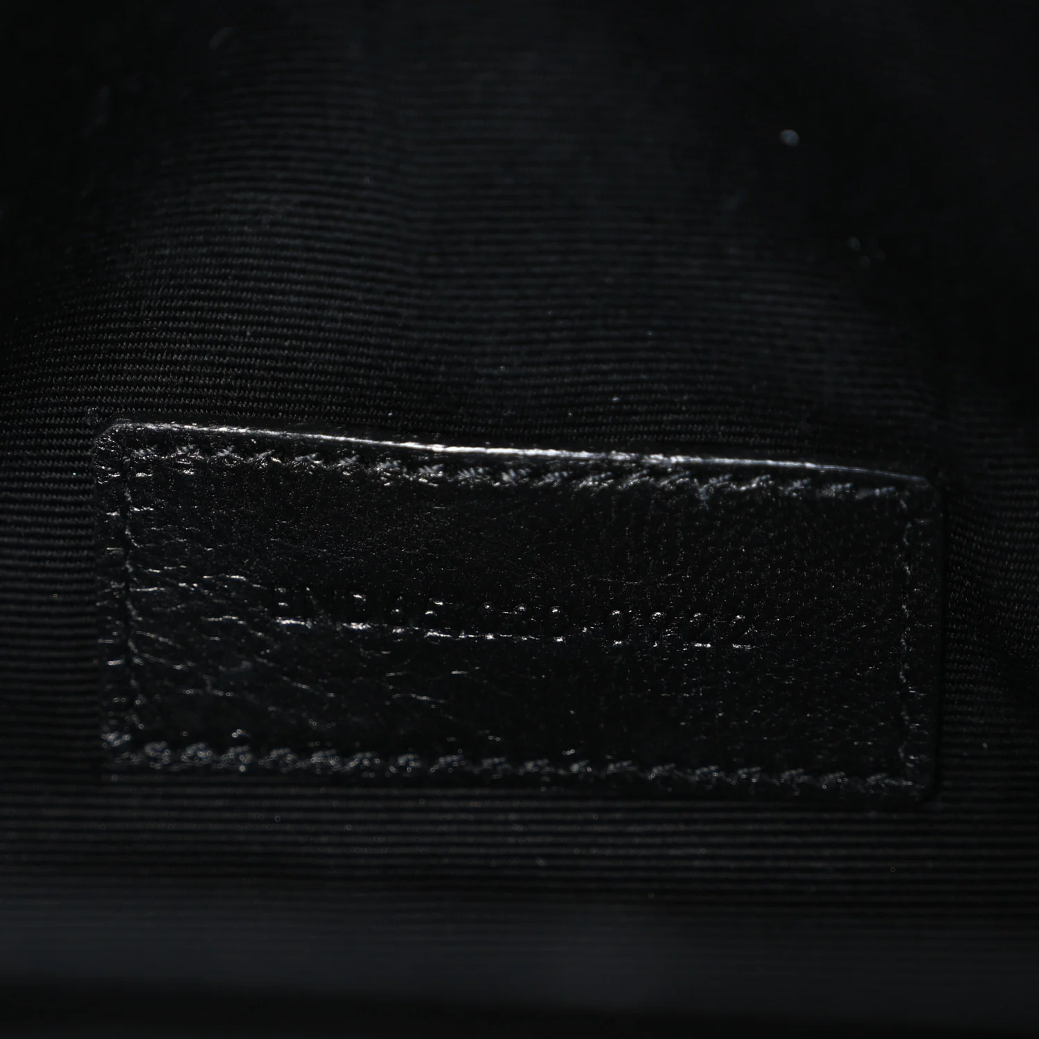 Grain De Poudre Textured Mixed Matelasse Triquilt Monogram Clutch Black - Image 7