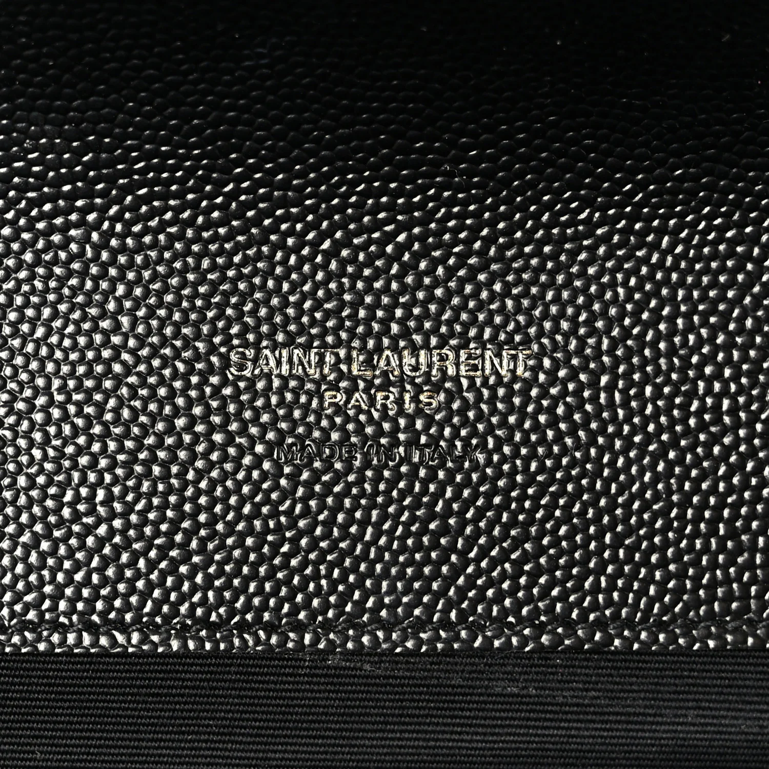 Grain De Poudre Textured Mixed Matelasse Triquilt Monogram Clutch Black - Image 6