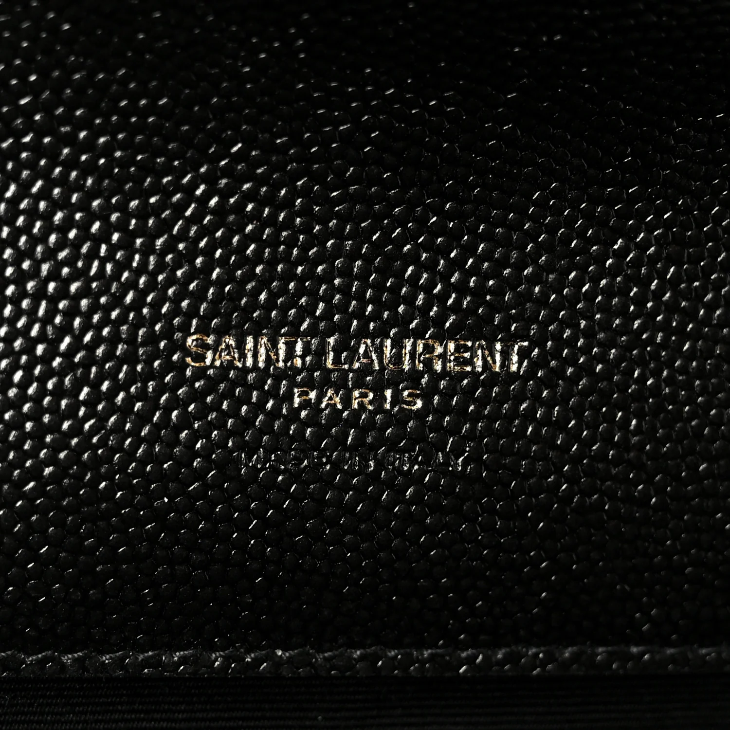 Grain De Poudre Textured Mixed Matelasse Triquilt Monogram Clutch Black - Image 6
