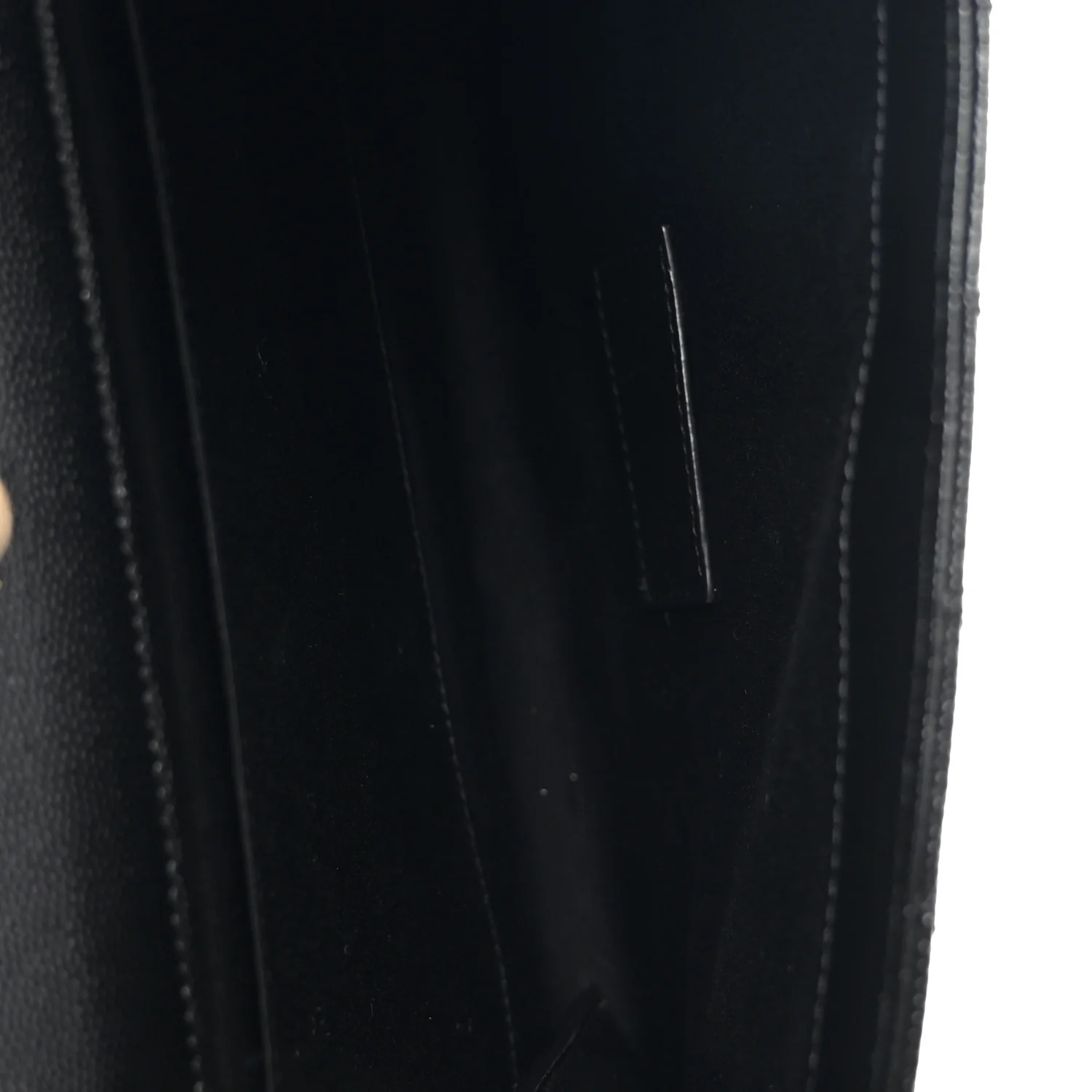 Grain De Poudre Textured Mixed Matelasse Triquilt Monogram Clutch Black - Image 5
