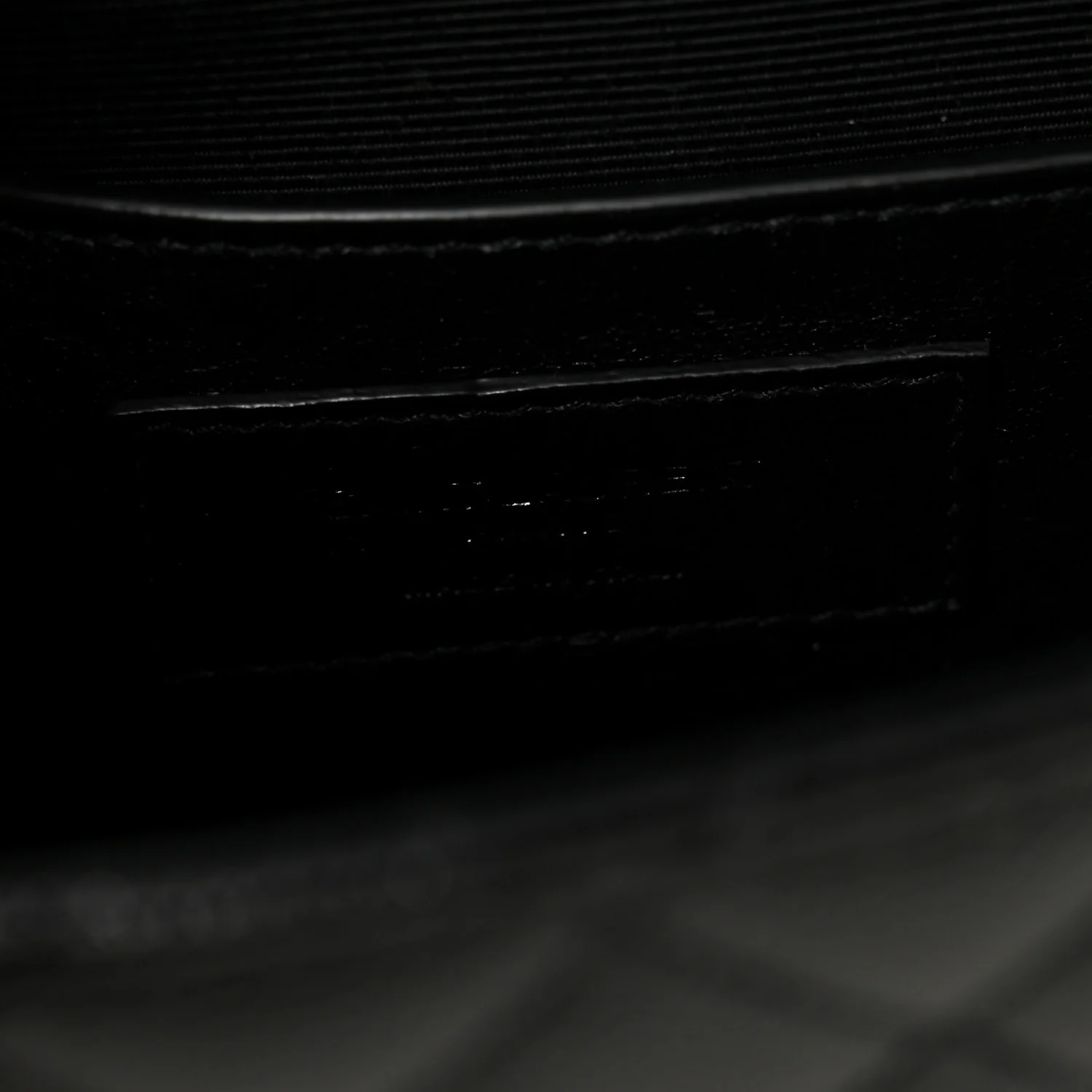 Grain De Poudre Textured Mixed Matelasse Triquilt Small Monogram Monochrome Satchel Black - Image 6