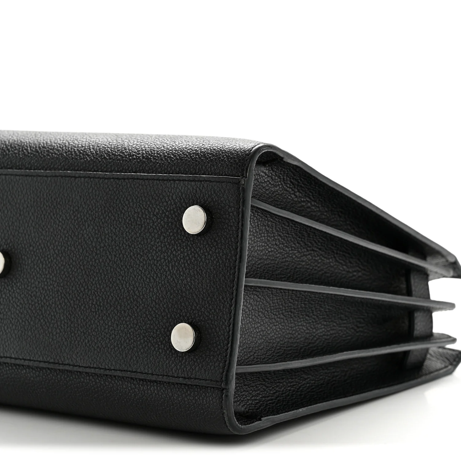 Grained Calfskin Baby Sac De Jour Black - Image 11