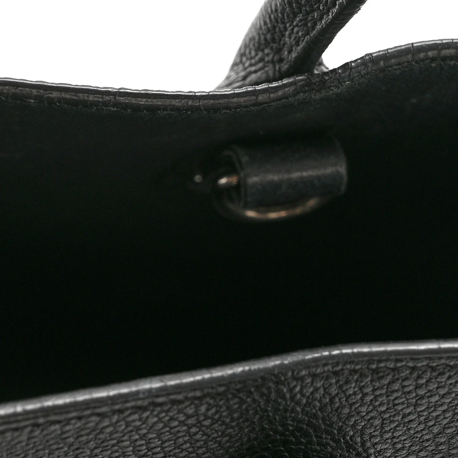 Grained Calfskin Baby Sac De Jour Black - Image 14