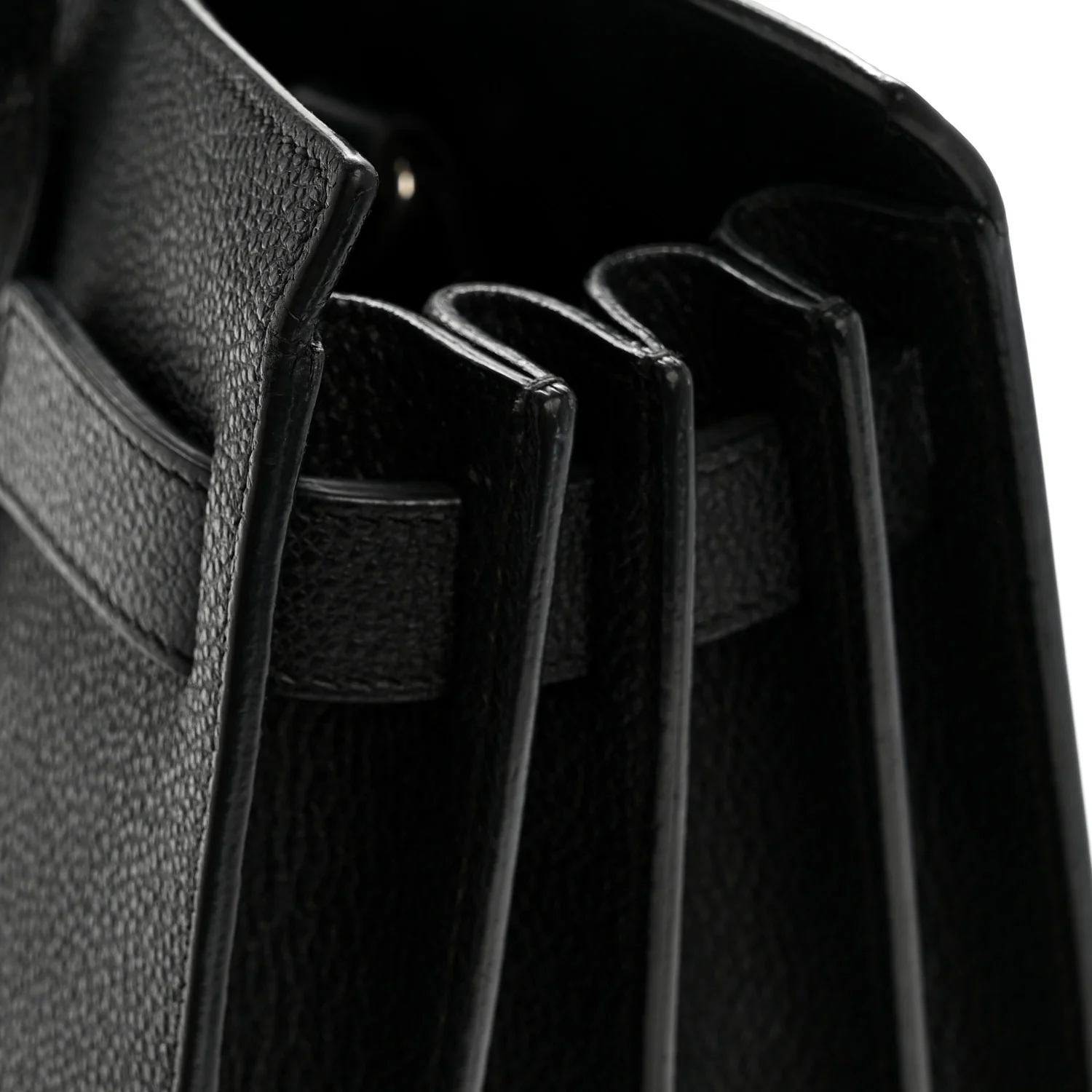 Grained Calfskin Baby Sac De Jour Black - Image 17