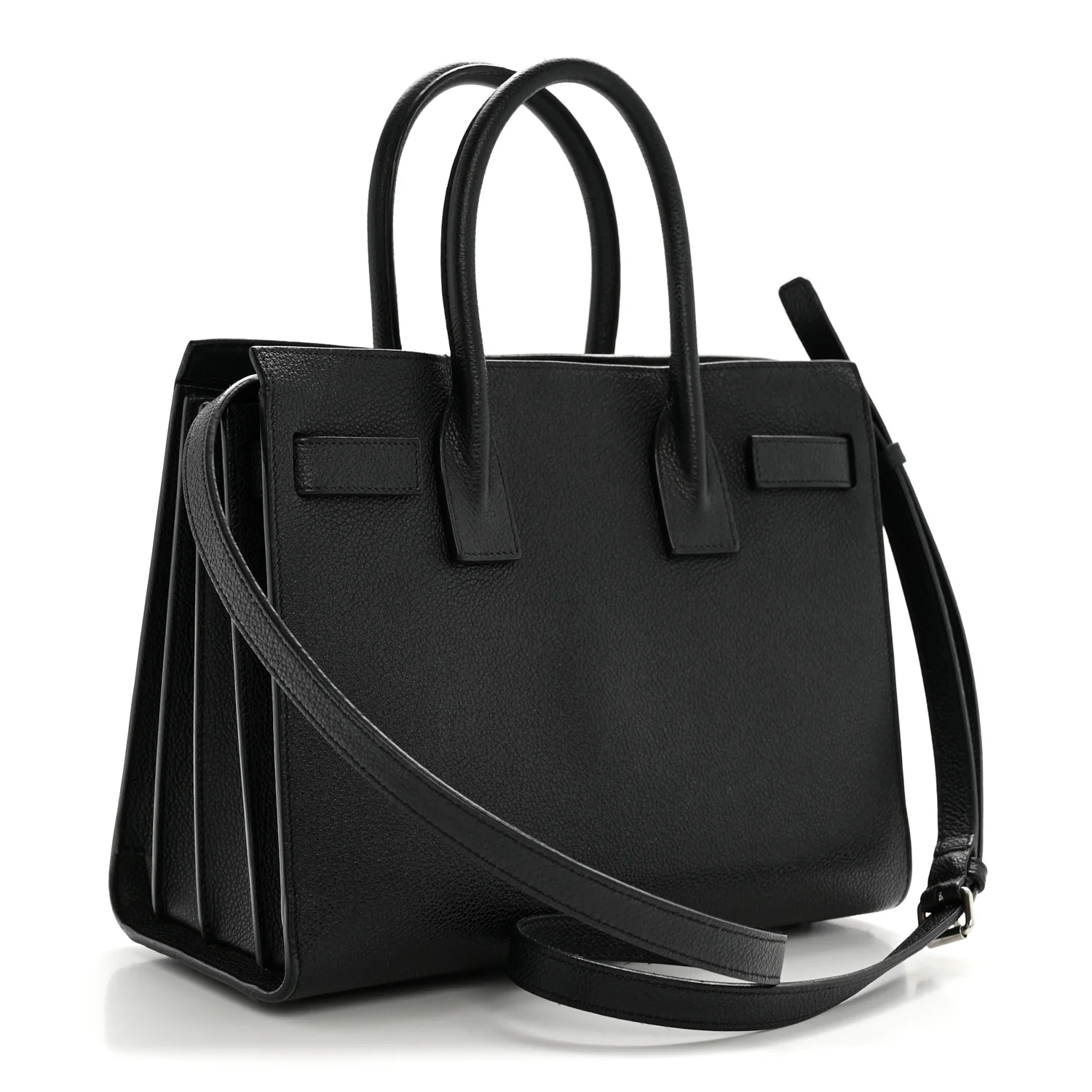 Grained Calfskin Baby Sac De Jour Black - Image 4