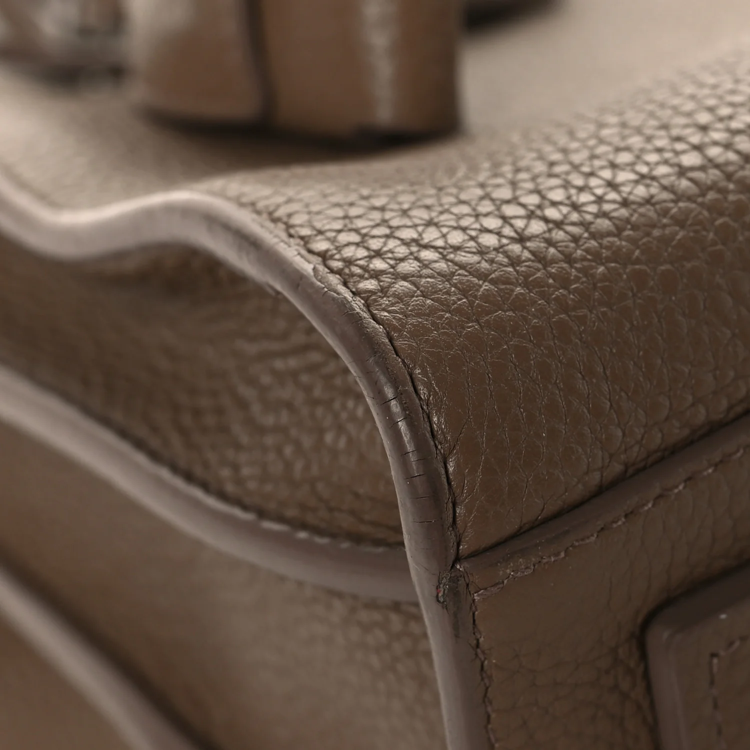 Grained Calfskin Baby Sac De Jour Souple Taupe - Image 8
