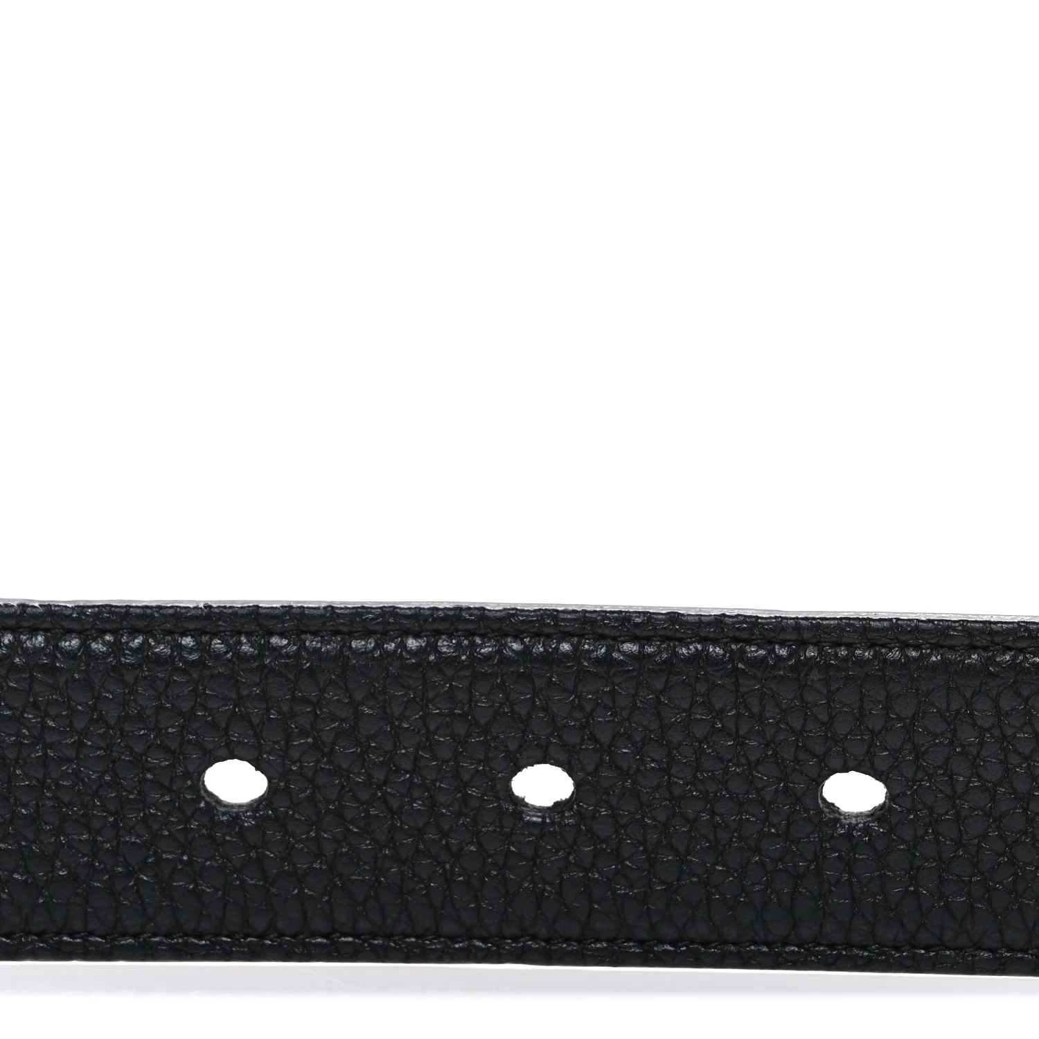 Grained Calfskin Monogram Cassandre Square Buckle Belt 90 36 Black - Image 3