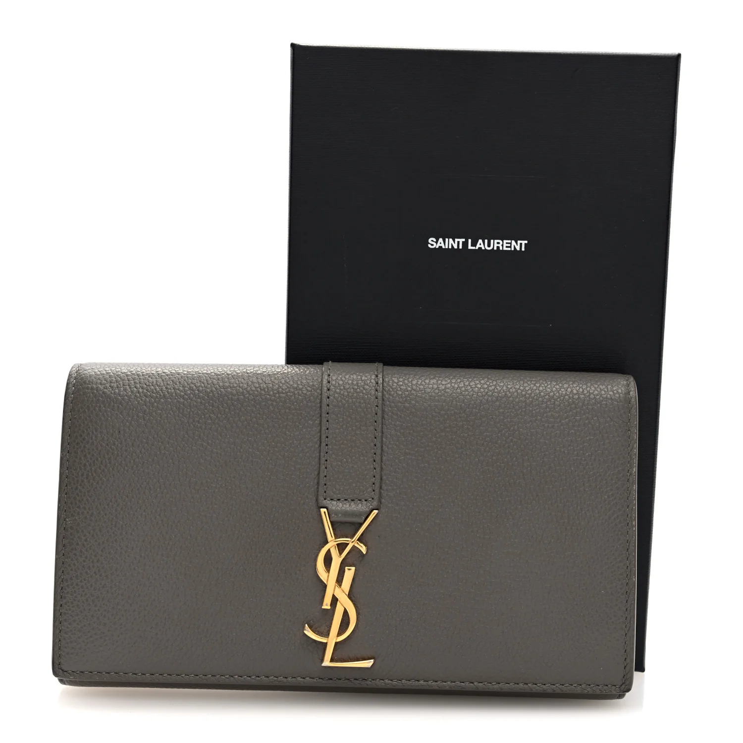 Grained Calfskin Monogram Large Flap Wallet Earth - Image 7