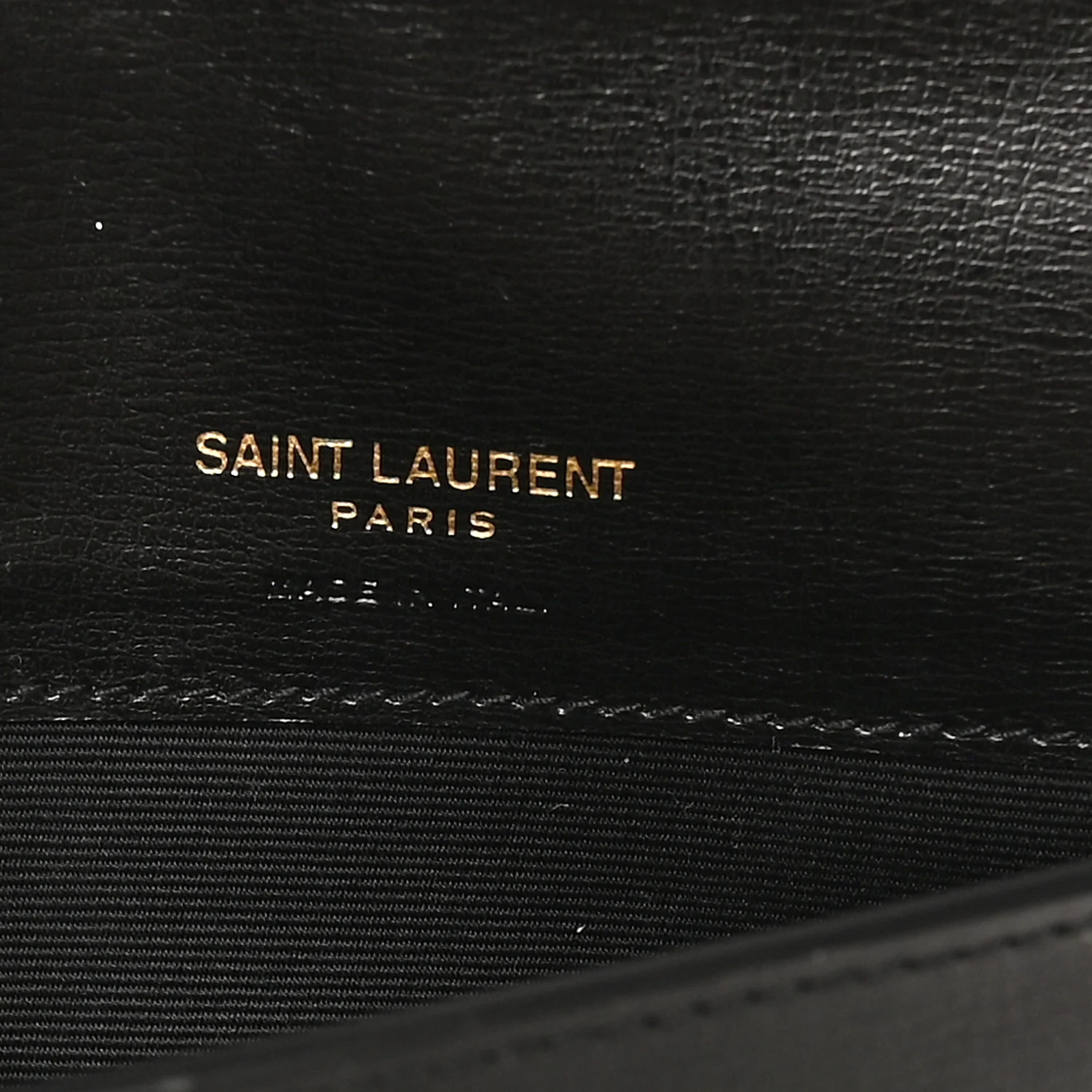 Grained Calfskin Monogram Phone Holder Crossbody Black - Image 6