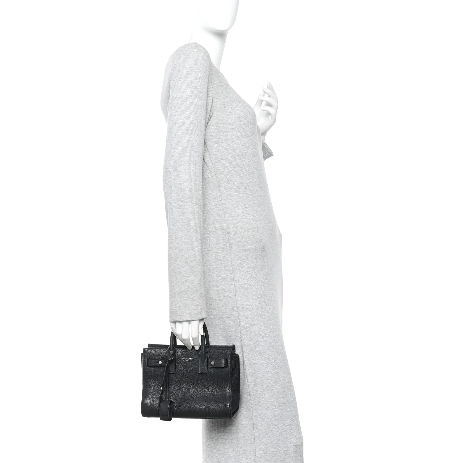 Grained Calfskin Nano Sac De Jour Souple Black - Image 2