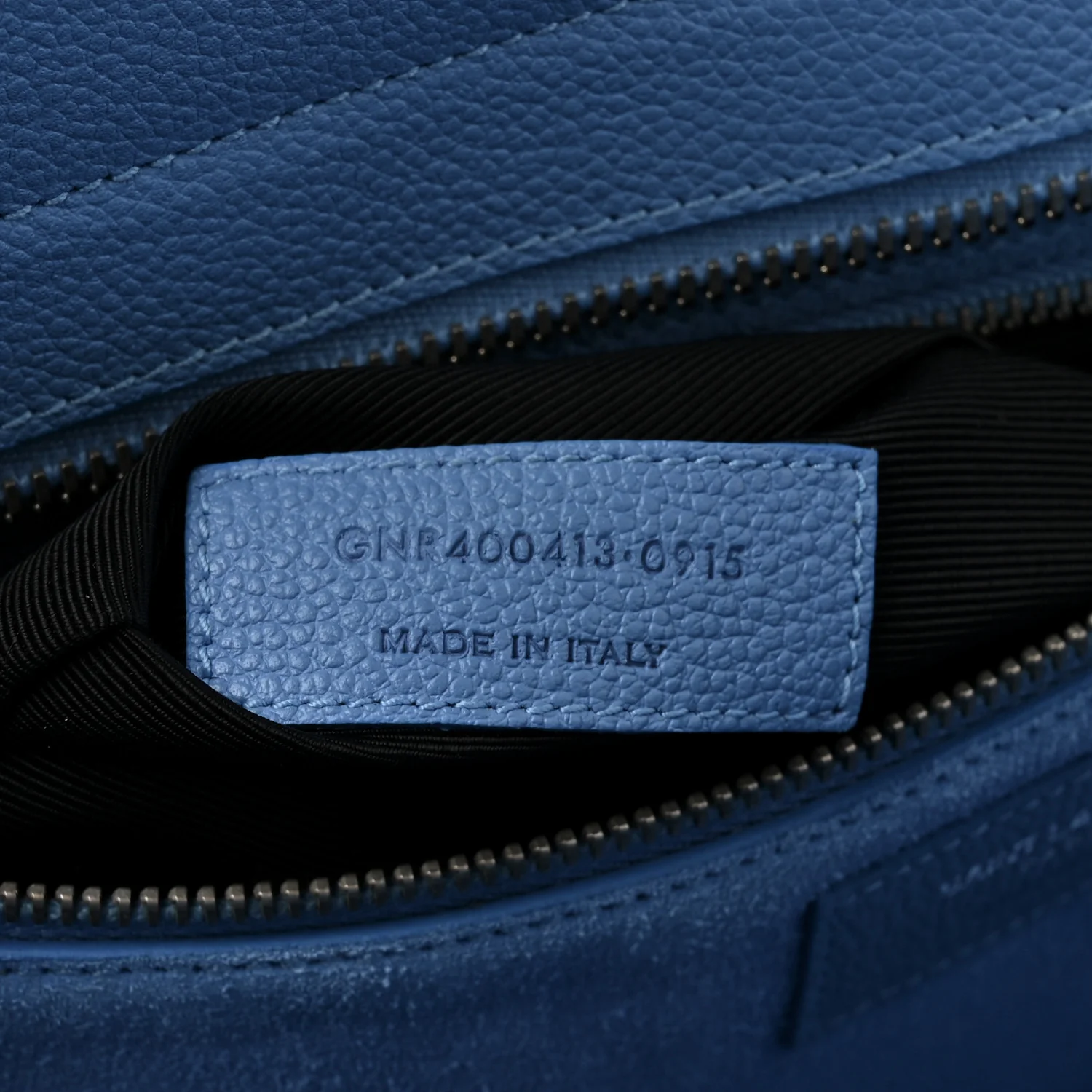 Grained Calfskin Small Rive Gauche Cabas Blue Clair - Image 7