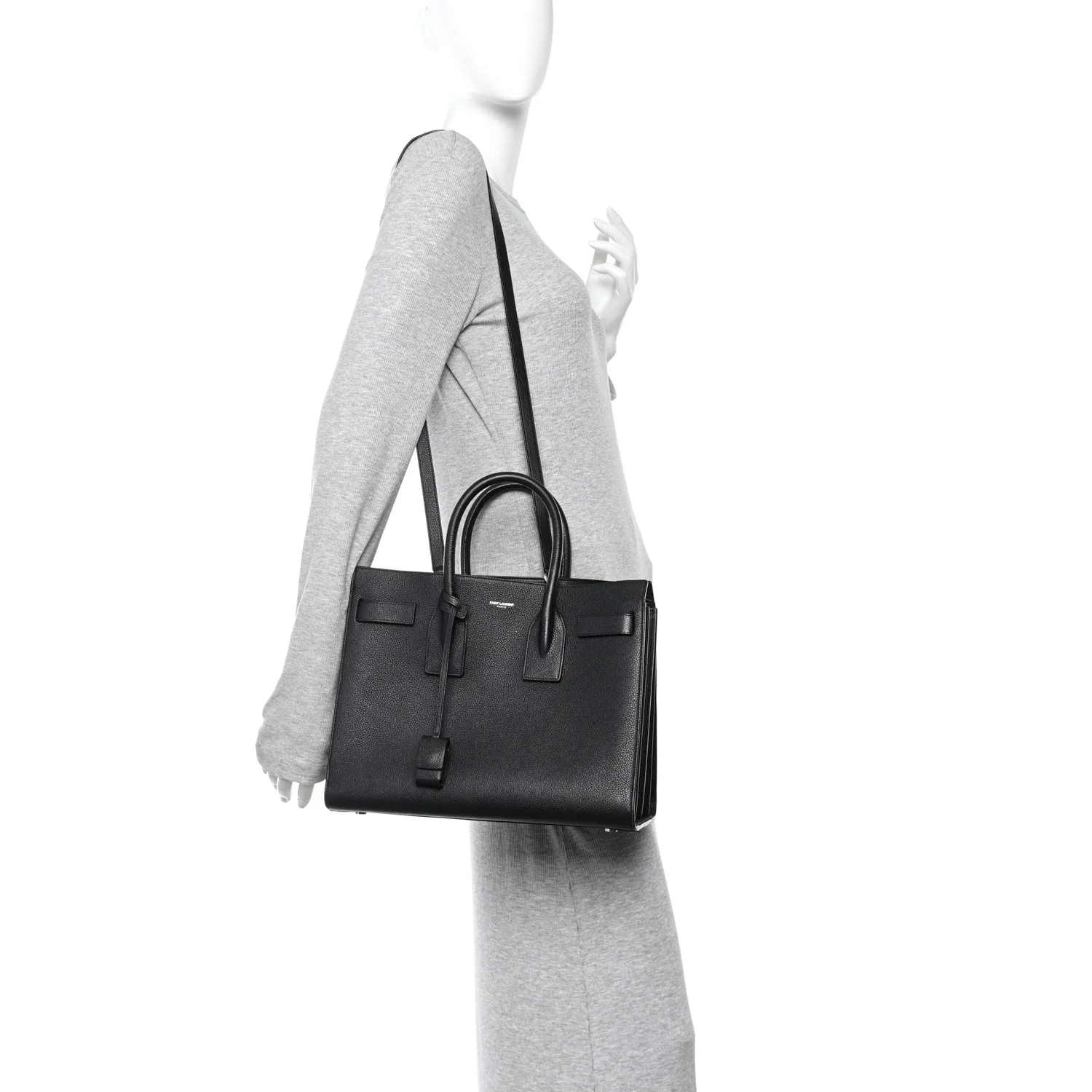 Grained Calfskin Small Sac De Jour Black - Image 2
