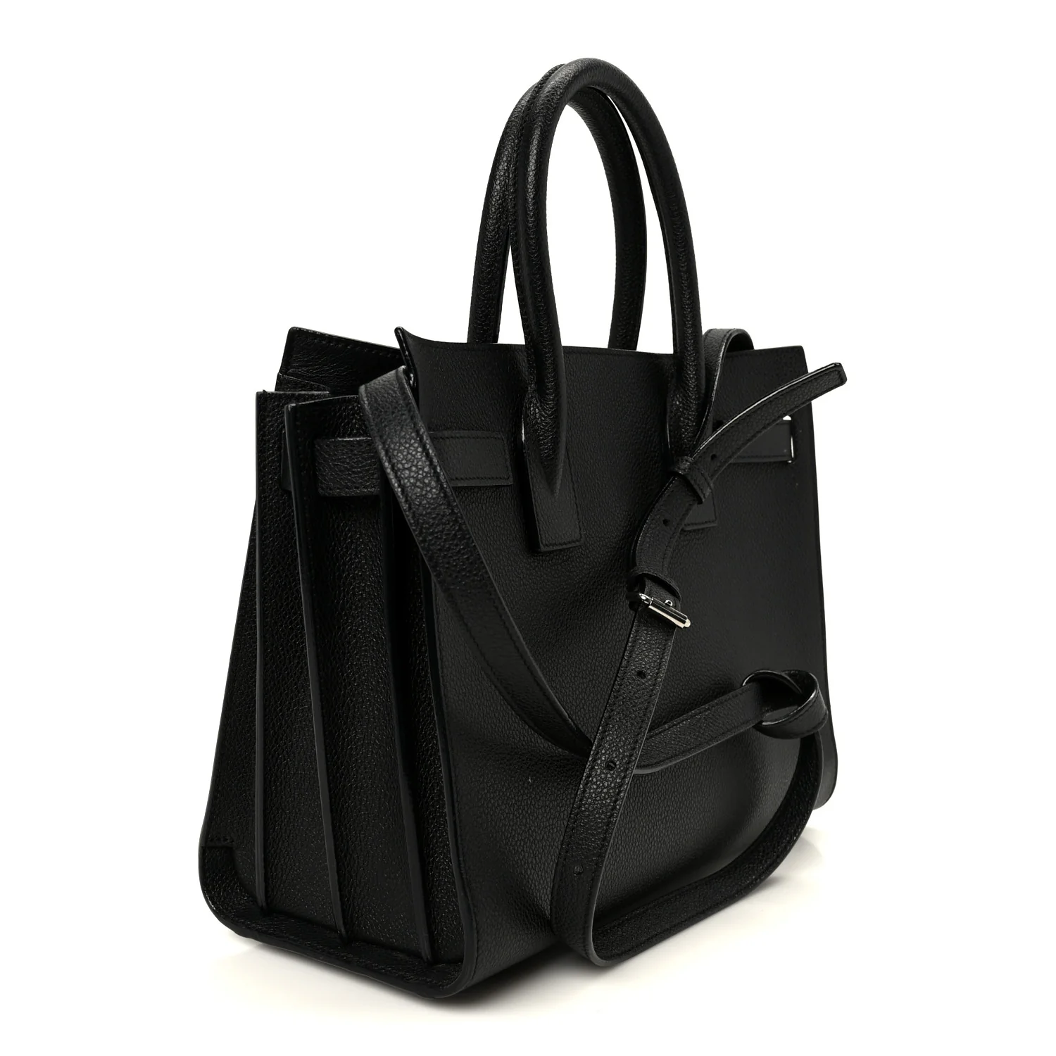 Grained Calfskin Small Sac De Jour Black - Image 3