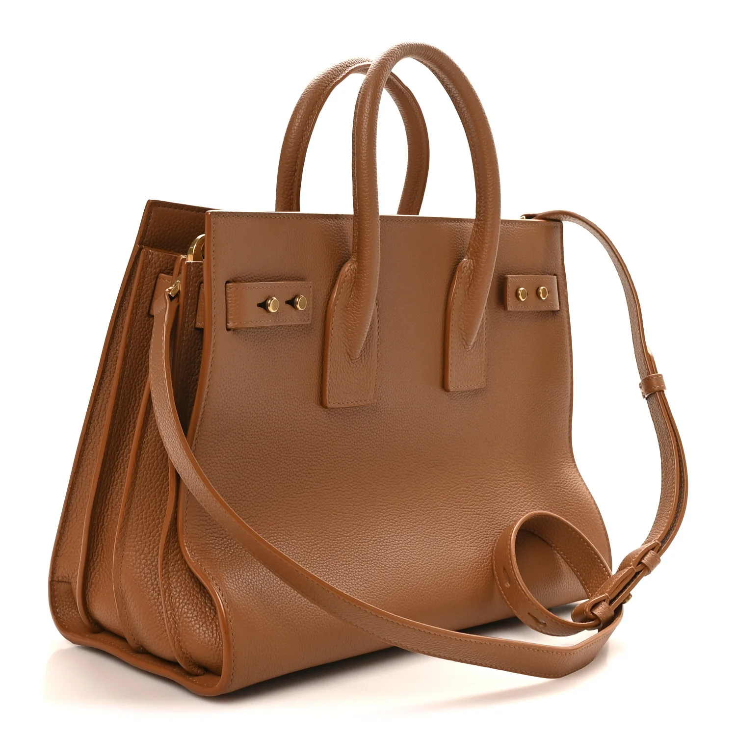 Grained Calfskin Small Sac De Jour Saddle Brown - Image 4