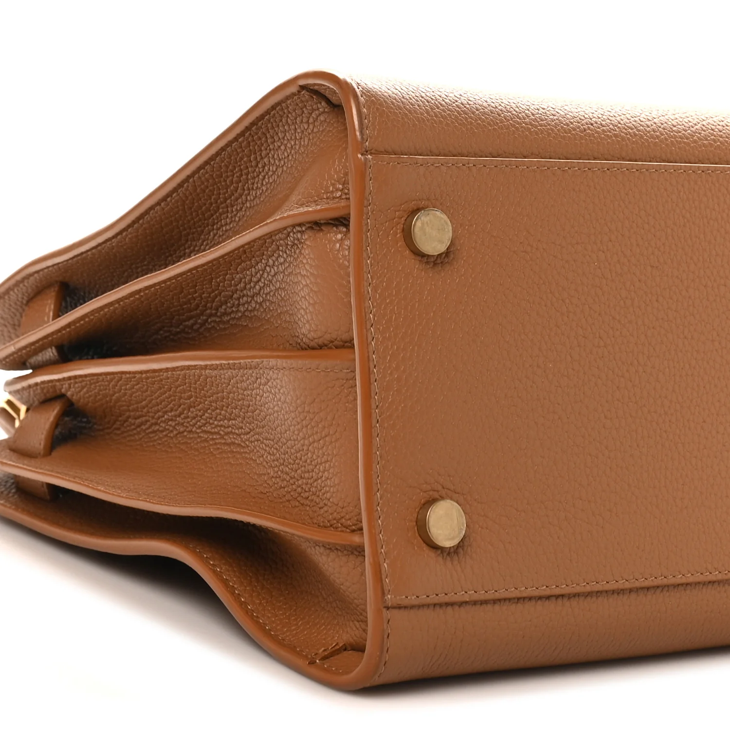 Grained Calfskin Small Sac De Jour Saddle Brown - Image 9