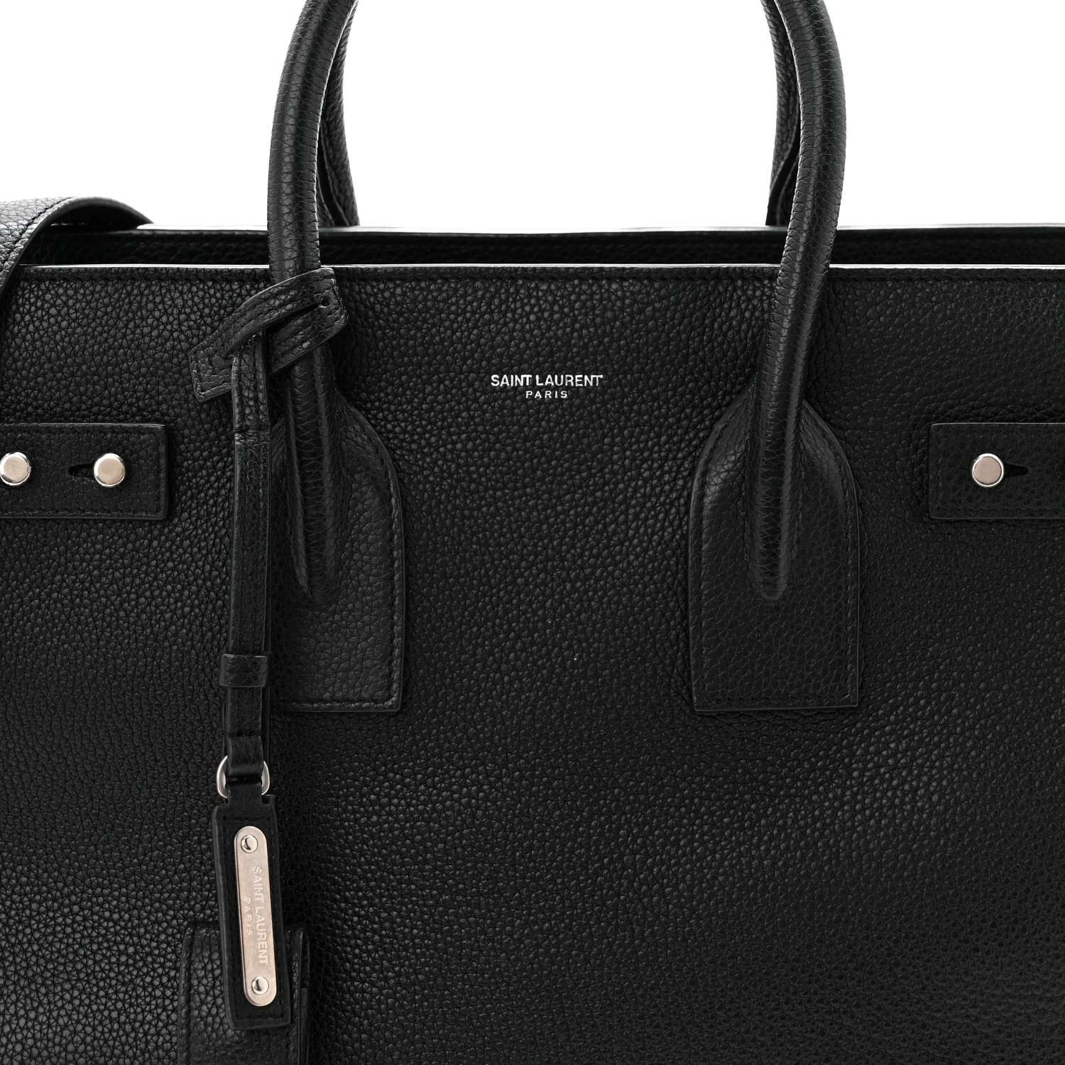 Grained Calfskin Small Supple Sac De Jour Black - Image 8