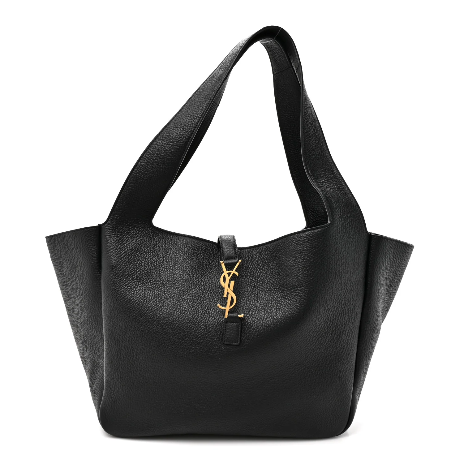 Grained Deerskin Bea Tote Black