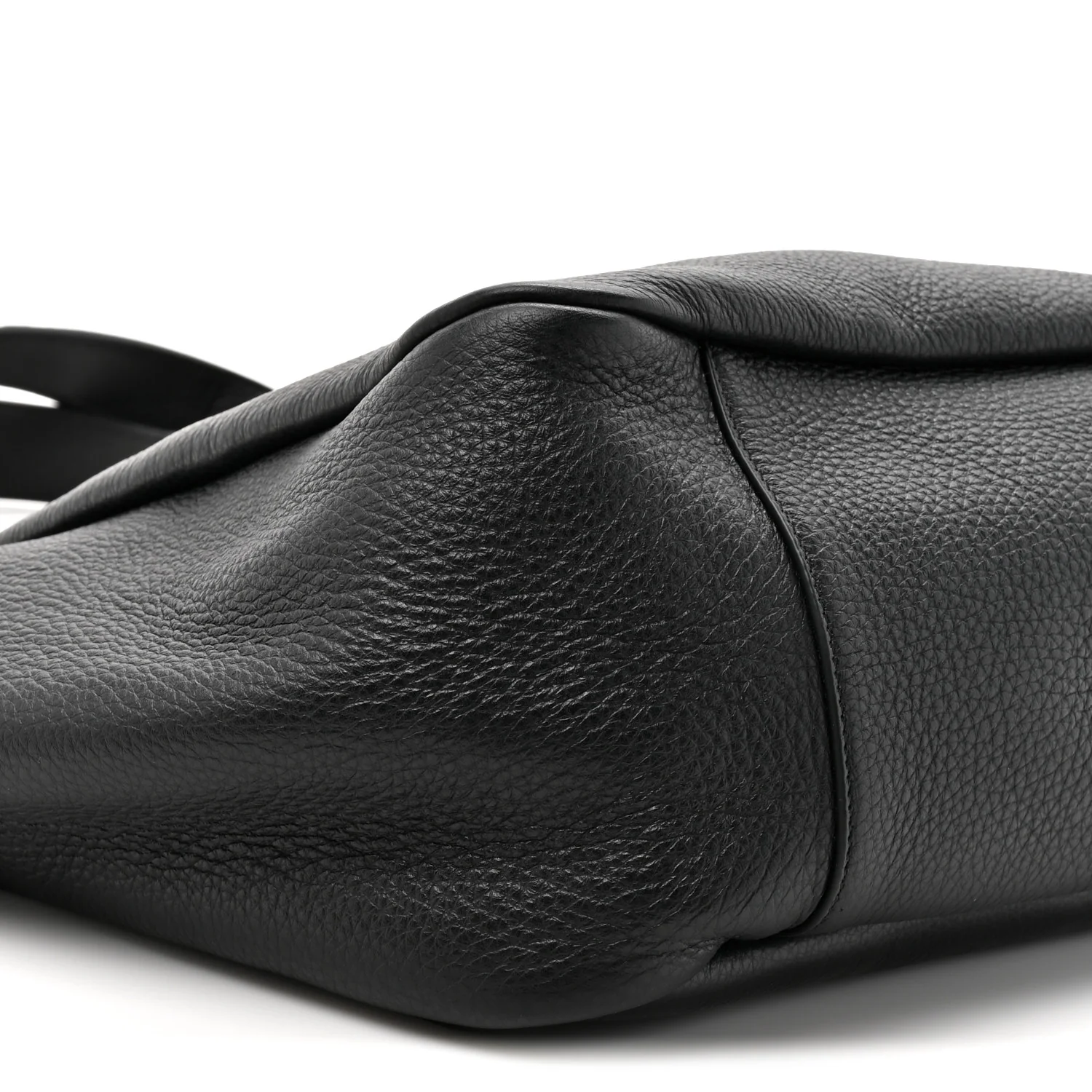 Grained Deerskin Bea Tote Black - Image 10