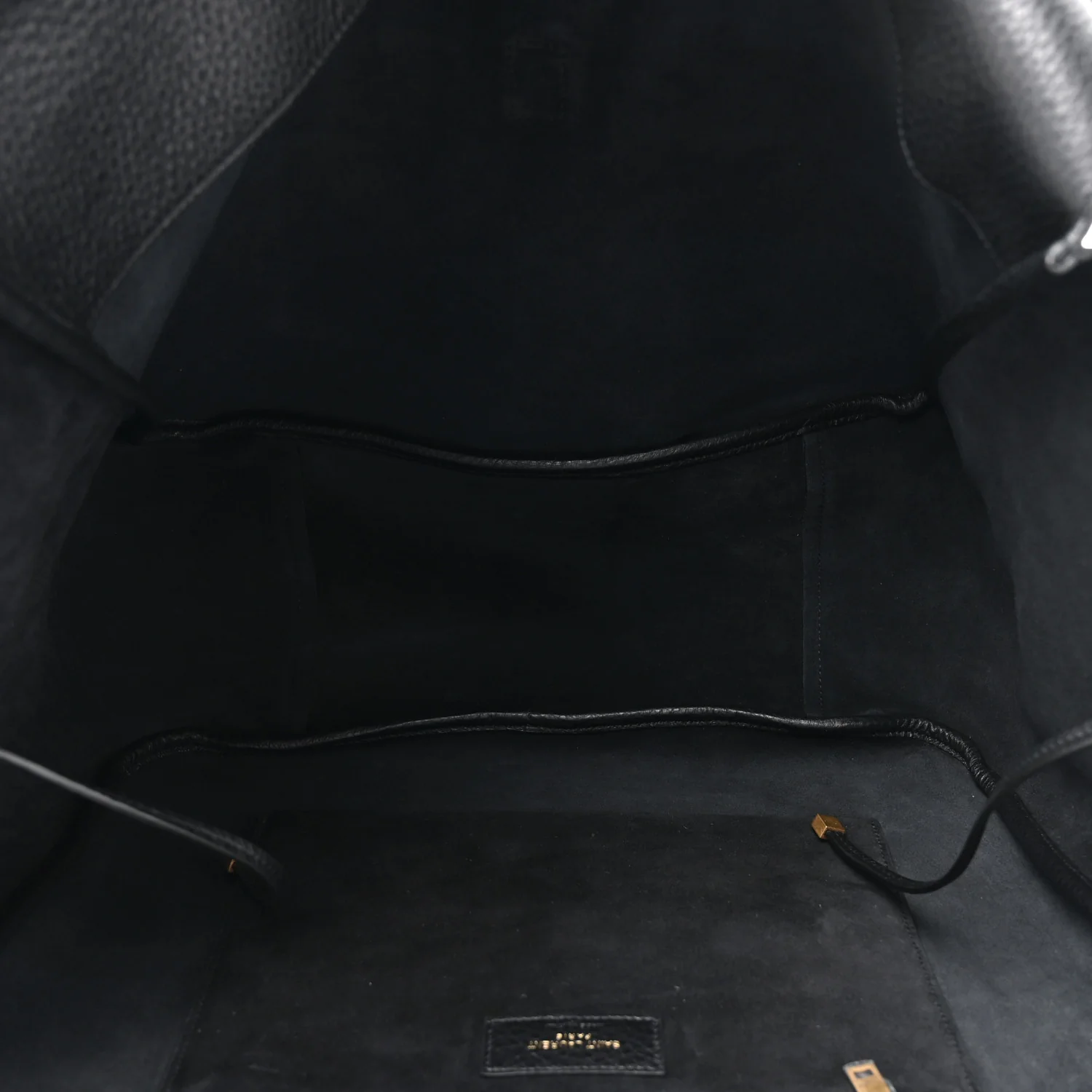 Grained Deerskin Bea Tote Black - Image 5