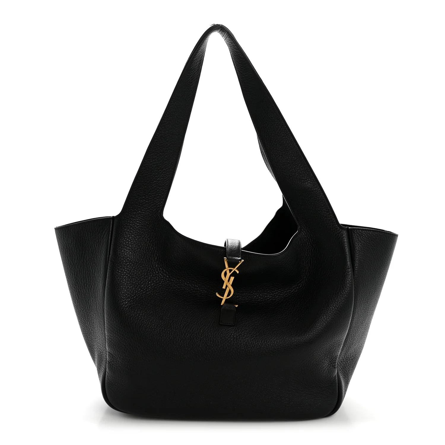 Grained Deerskin Bea Tote Black