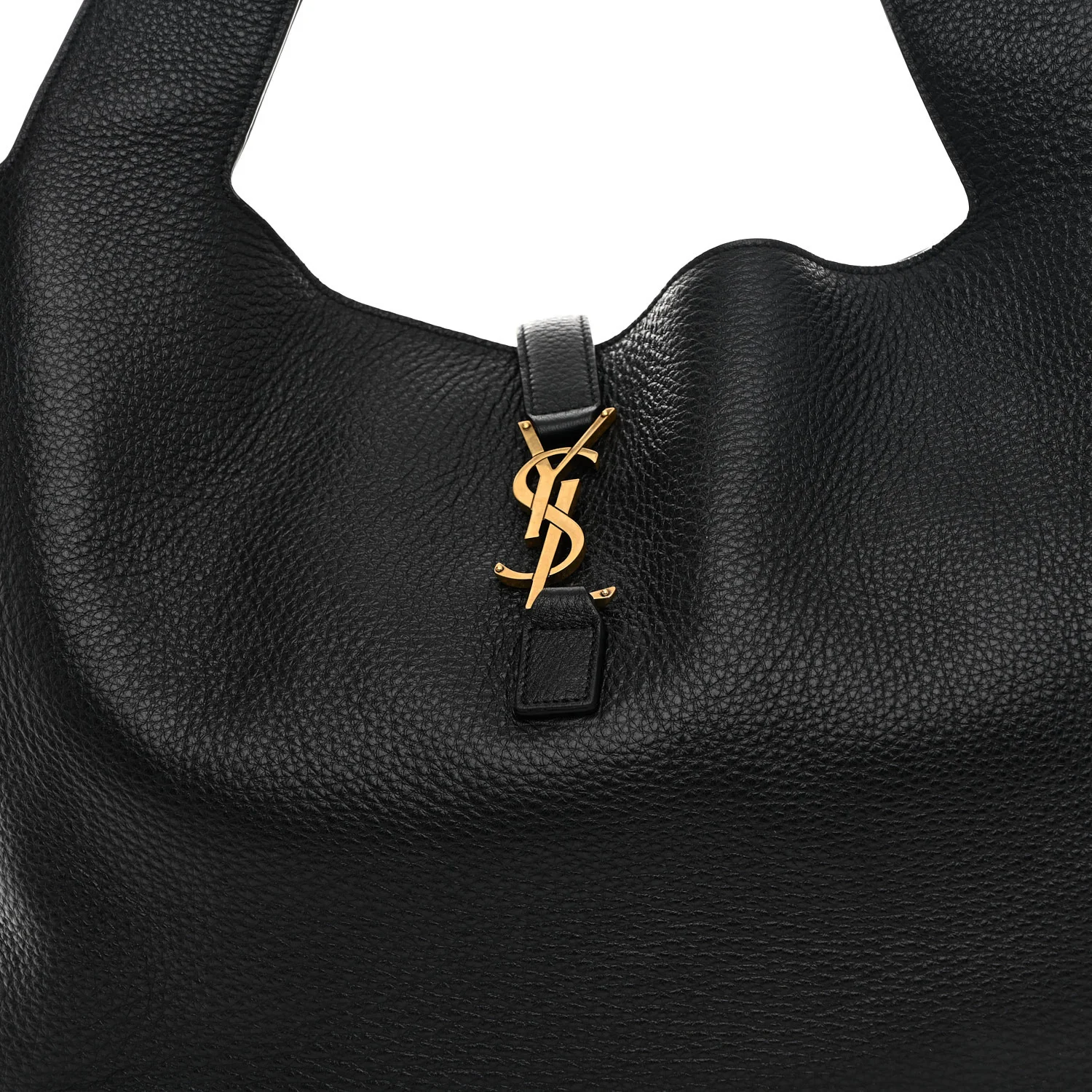 Grained Deerskin Bea Tote Black - Image 8