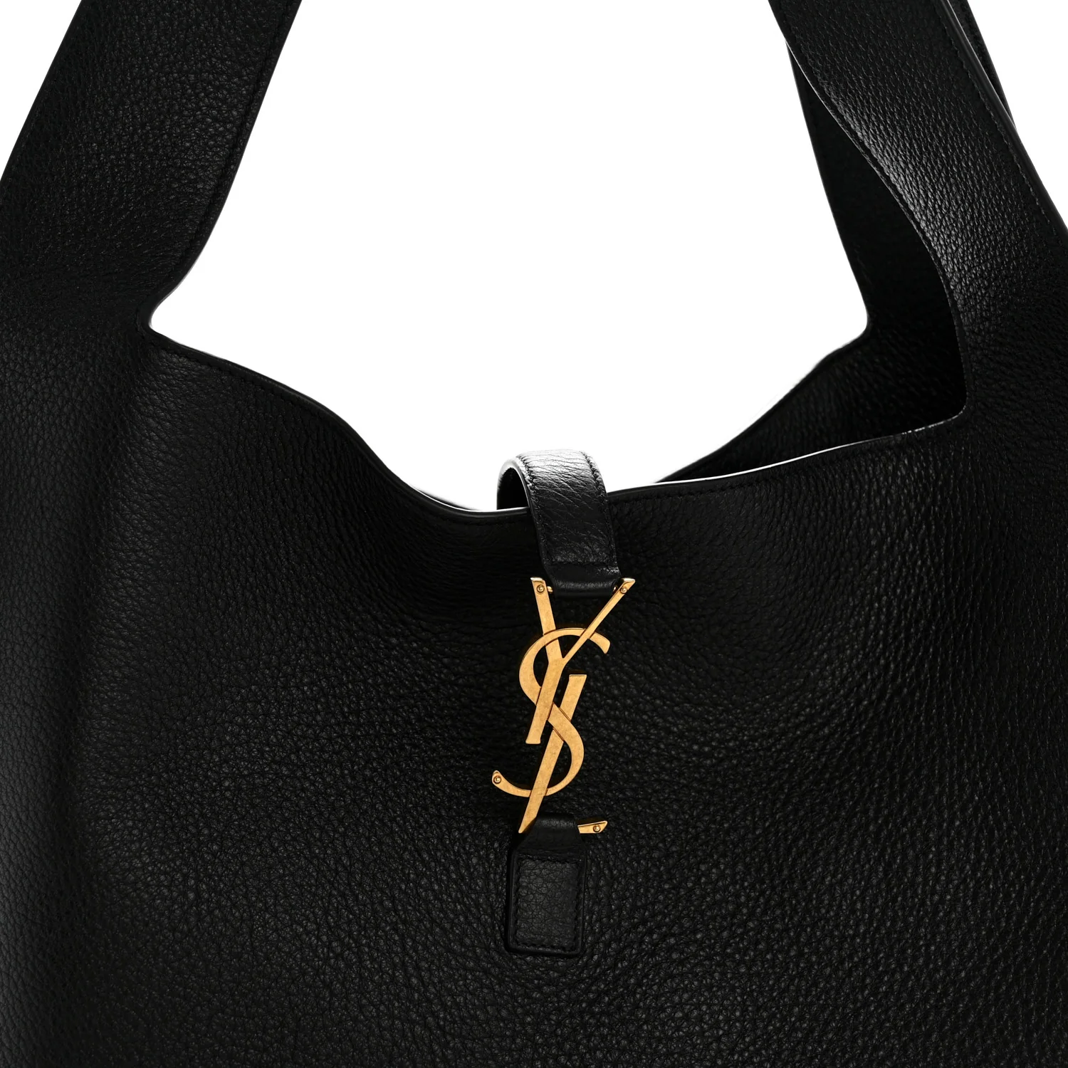 Grained Deerskin Bea Tote Black - Image 8