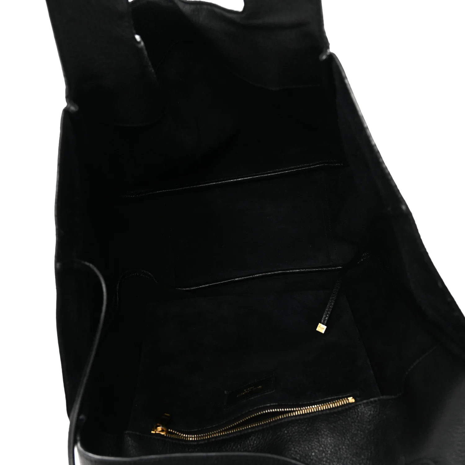 Grained Deerskin Bea Tote Black - Image 5