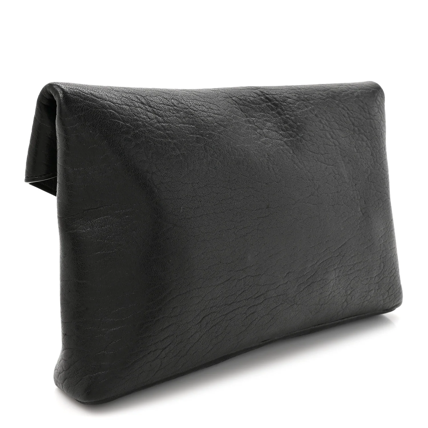 Grained Lambskin Cassandre Envelope Pouch Black - Image 3
