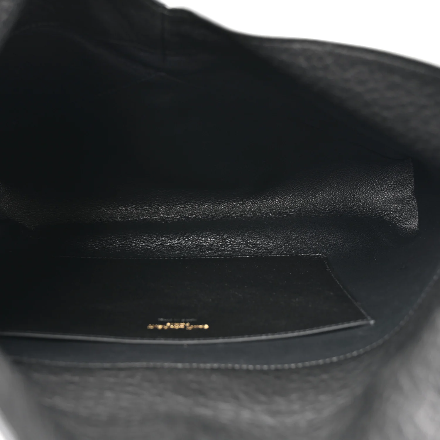 Grained Lambskin Cassandre Envelope Pouch Black - Image 5