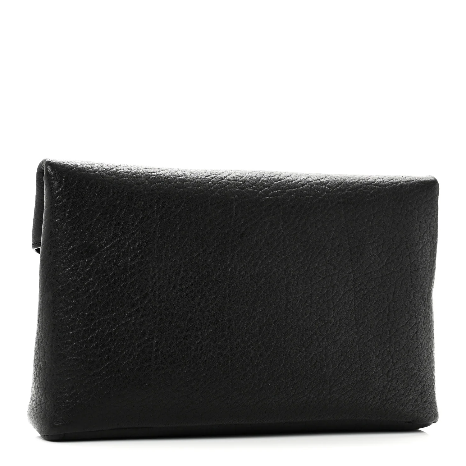 Grained Lambskin Cassandre Envelope Pouch Black - Image 3