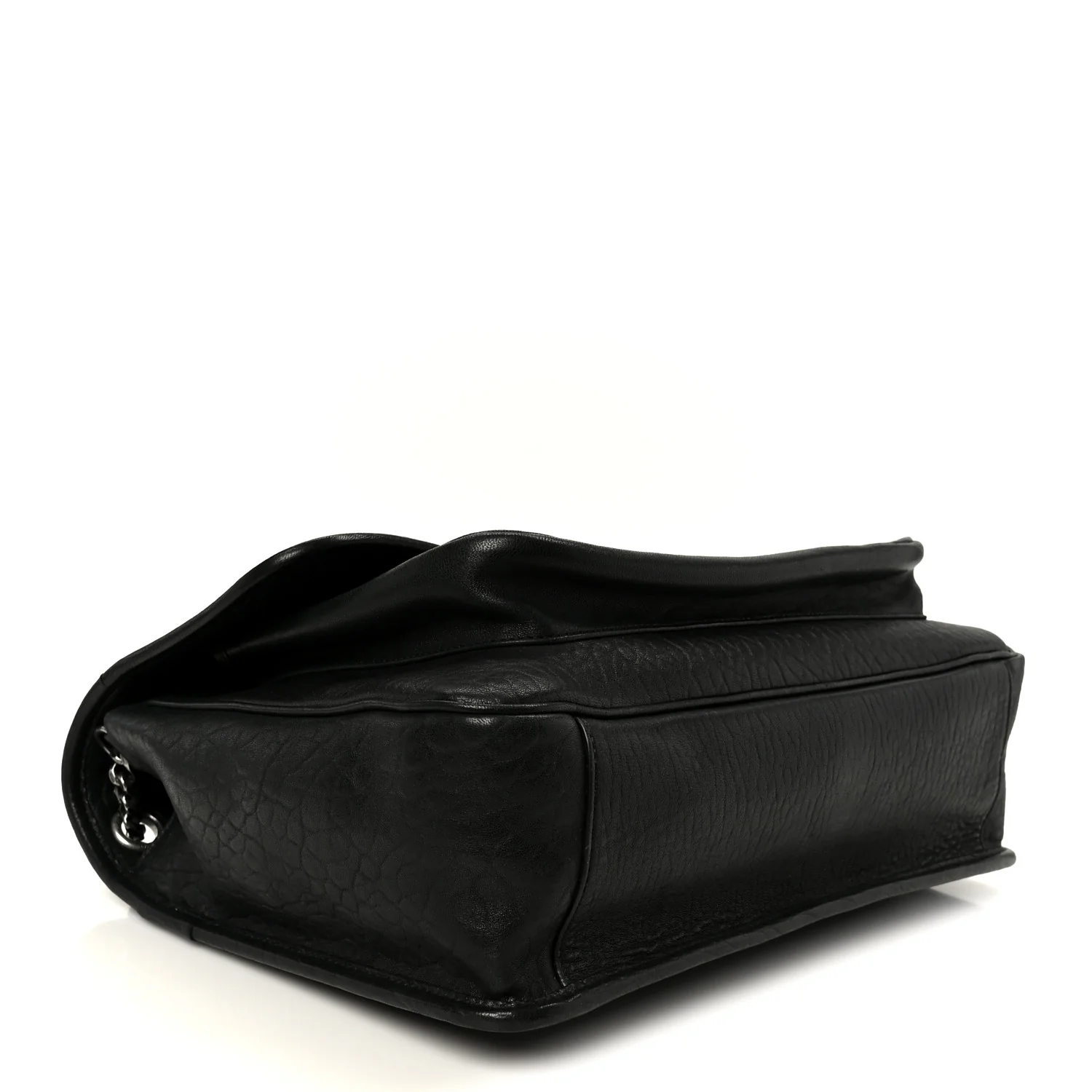 Grained Lambskin Monogram Large Niki Chain Satchel Black - Image 4