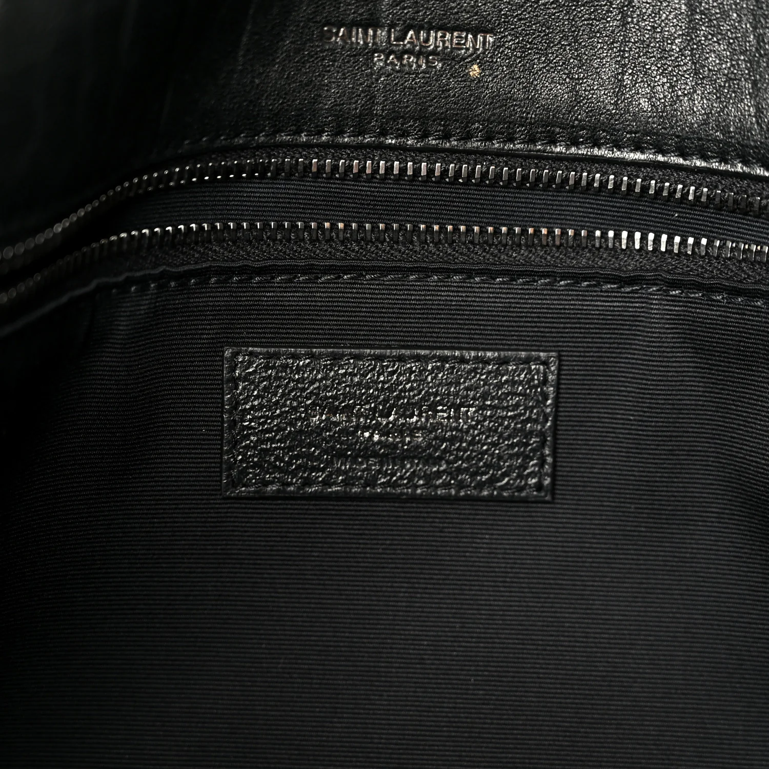 Grained Lambskin Monogram Large Niki Chain Satchel Black - Image 6