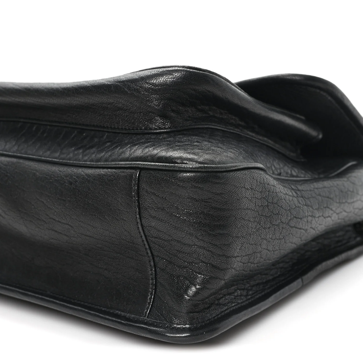 Grained Lambskin Monogram Large Niki Chain Satchel Black - Image 10