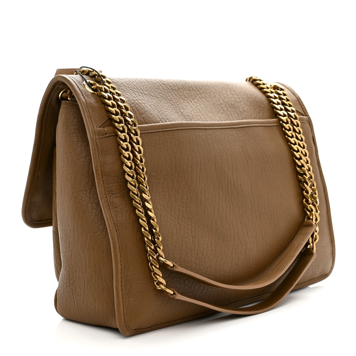Grained Lambskin Monogram Large Niki Chain Satchel Dark Cork - Image 3