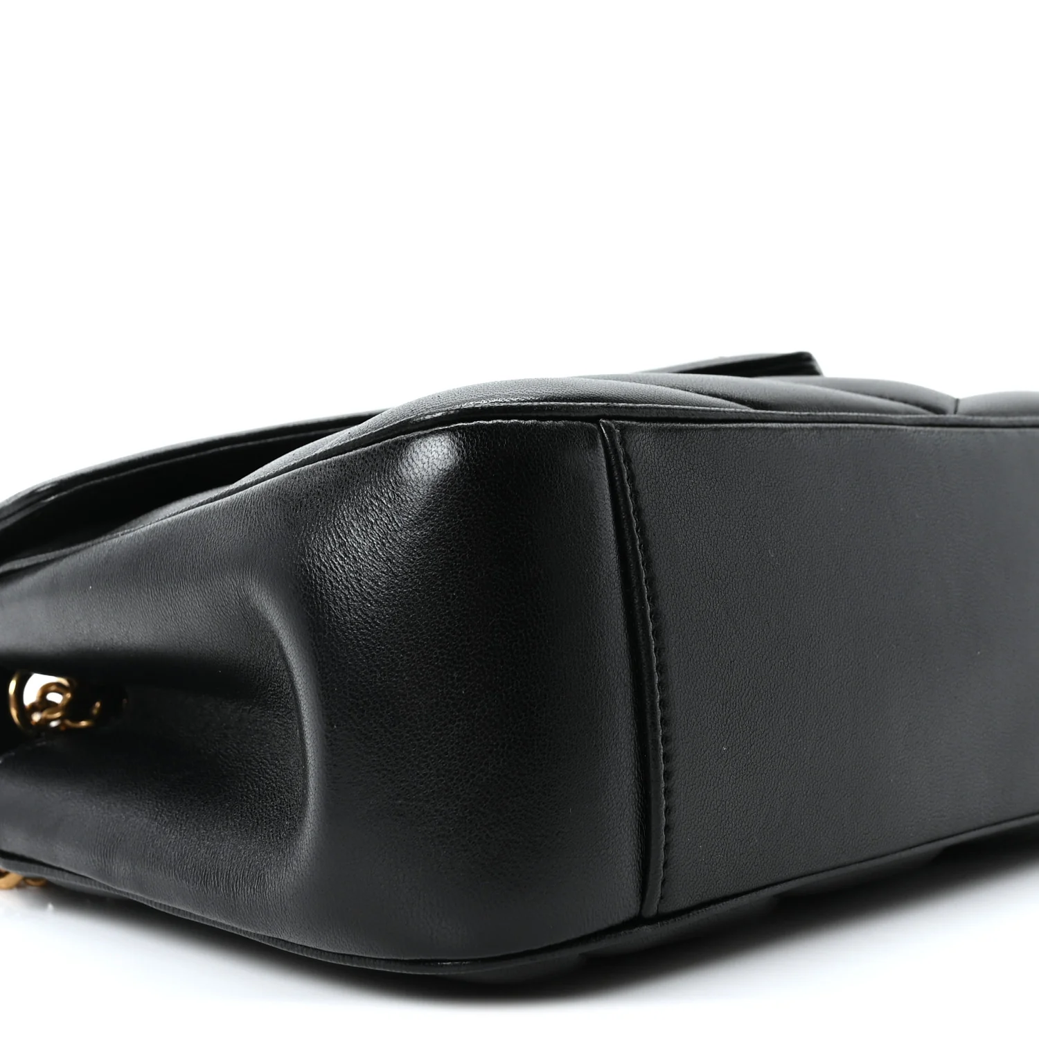 Lambskin Chevron Quilted Medium LouLou Black - Image 11