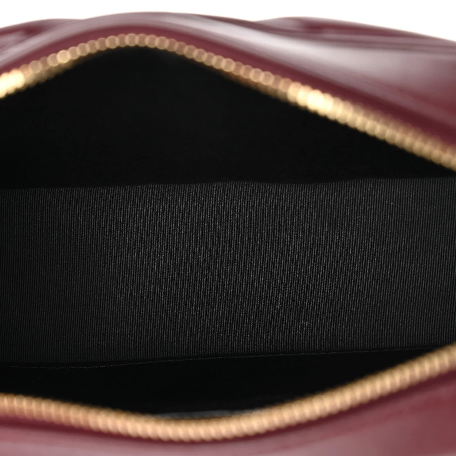 Lambskin Chevron Quilted Medium Loulou Camera Bag Rouge Cabernet - Image 5