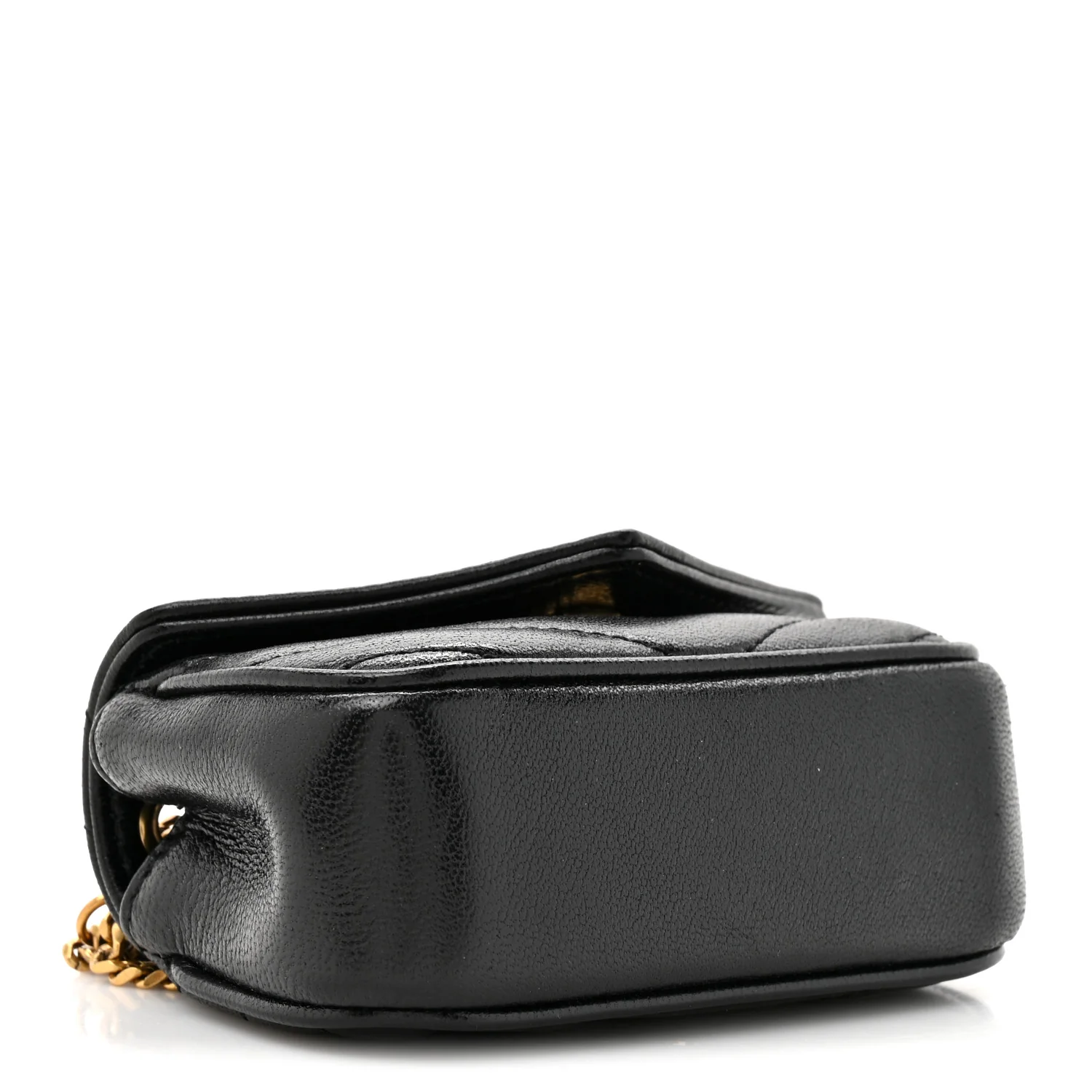 Lambskin Chevron Quilted Micro LouLou Black - Image 4